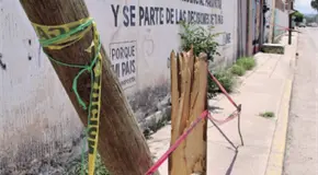 Poste de cableado representa un peligro