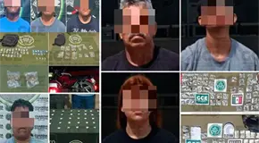 Capturan a ocho vendedores de distintas drogas