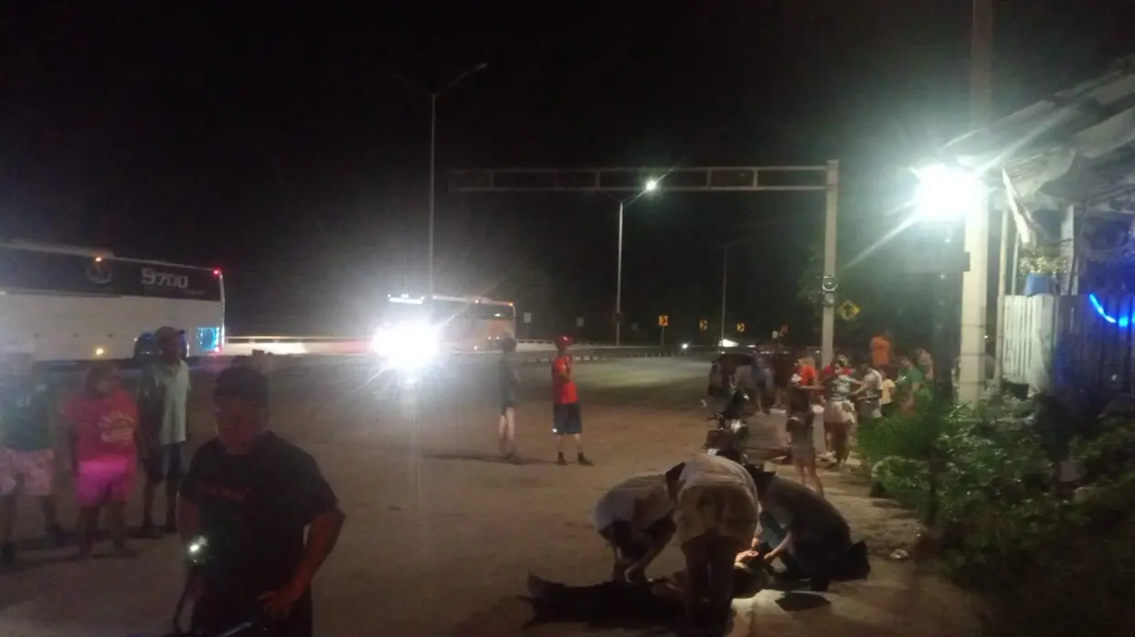 Derrapa en moto y queda inconsciente en El Pujal