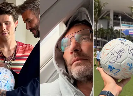 Juli&aacute;n Gil re&uacute;ne firmas de Messi, Beckham y Vozinha en bal&oacute;n