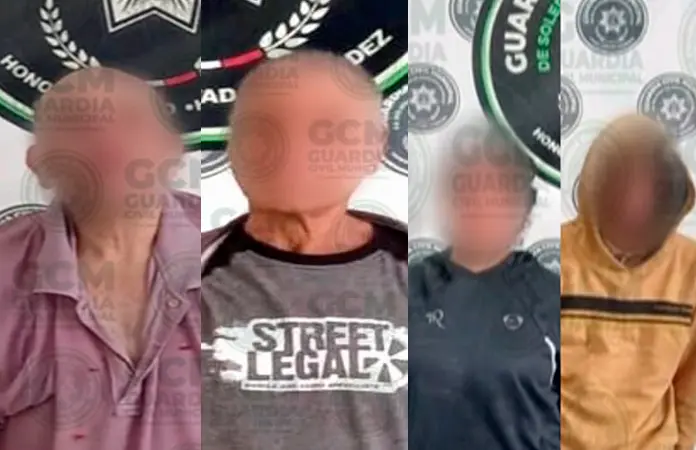 Apresan a cuatro maleantes en casas ajenas