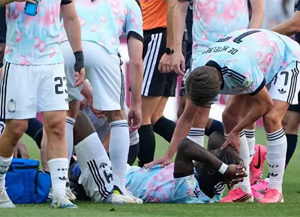 Lesi&oacute;n de Amadou Onana afecta a B&eacute;lgica en Mundial