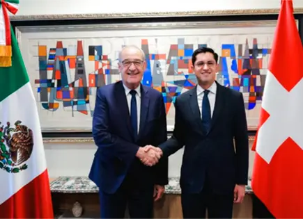 Presidente de Suiza llega a México para visita oficial Presidente de Suiza llega a México para visita oficial