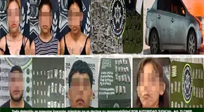Caen cuatro mujeres y un hombre con drogas