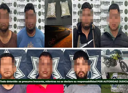 Capturan a siete supuestos criminales en el estado