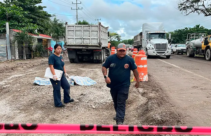 Muere en obra arrollado por un camión