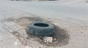 Trampa mortal, megabache en la Av. México