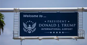 Aeropuerto de West Palm Beach cambia nombre a presidente Donald J Trump