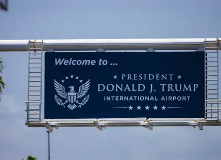 Aeropuerto de West Palm Beach cambia nombre a presidente Donald J Trump
