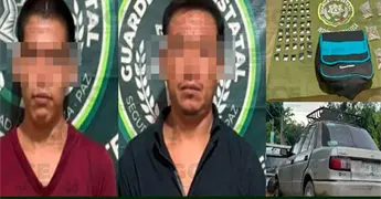 Detienen a dos presuntos narcomenudistas en la Huasteca