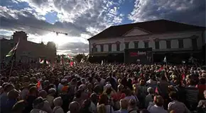 Protestan los aliados de Viktor Orbán Protestan los aliados de Viktor Orbán