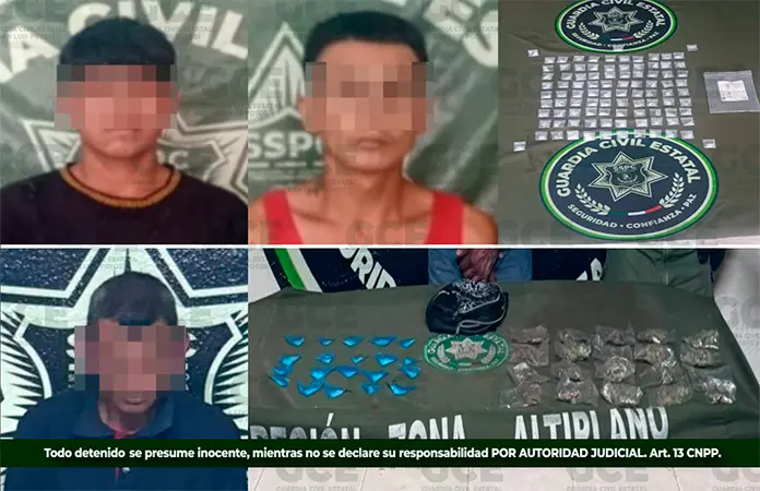 Capturan a tres presuntos objetivos criminales