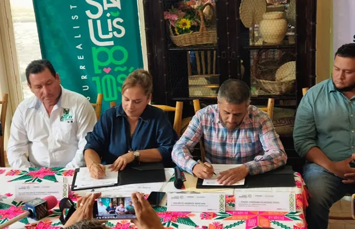 Firman convenio Sectur y Tamasopo para capacitación de guías