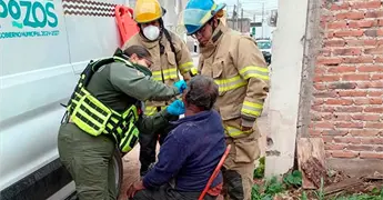 Hombres se lesionan en dos accidentes de Villa de Pozos