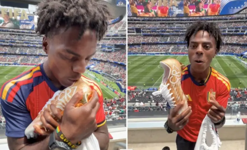 Cristiano Ronaldo regala botas exclusivas a IShowSpeed en Mundial 2026