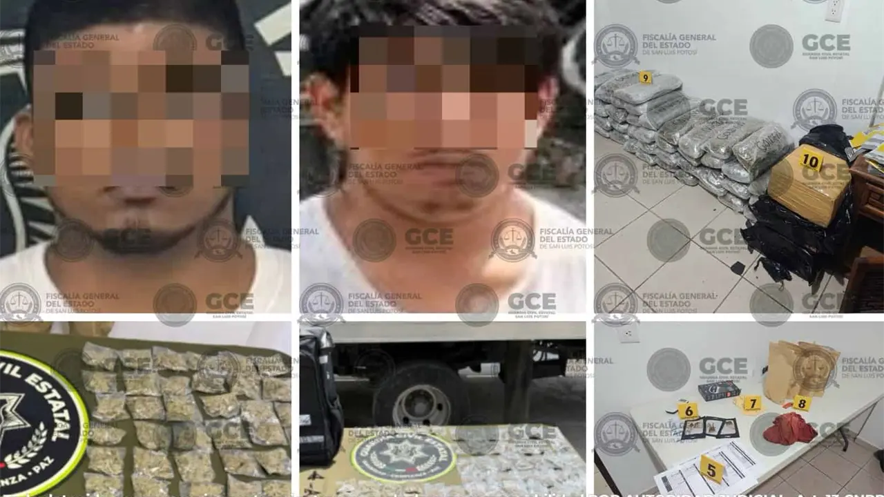 Más de 63 kilos de droga decomisados tras detención en Ciudad Valles