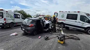 Par de heridos graves, saldo de siniestro carretero