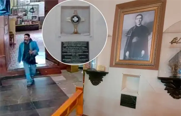 Recuperan la reliquia robada en El Saucito