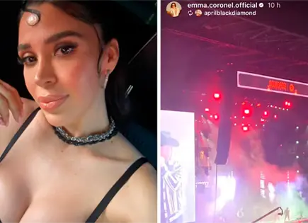 Emma Coronel reaparece en LA; causa revuelo en festival b&eacute;lico