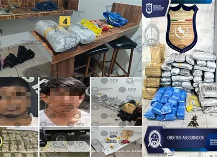 Incautan m&aacute;s de 60 kilos de droga en cateo