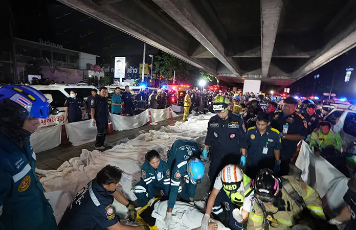Se incendia un bar en Bangkok