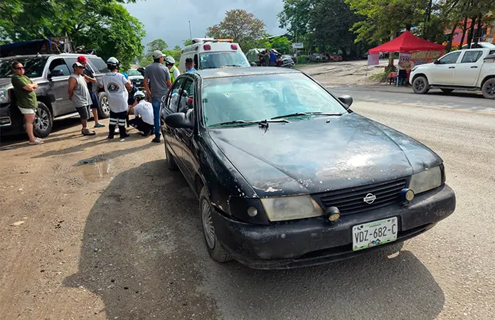 Sufre sólo lesiones joven atropellado en carretera