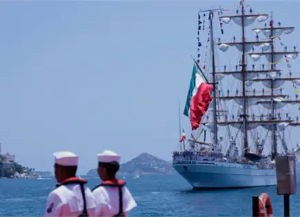 Buque Escuela Cuauhtémoc zarpa en Acapulco tras accidente en 2025 Buque Escuela Cuauhtémoc zarpa en Acapulco tras accidente en 2025
