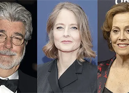 GEORGE LUCAS Y JODIE FOSTER CONDECORADOS