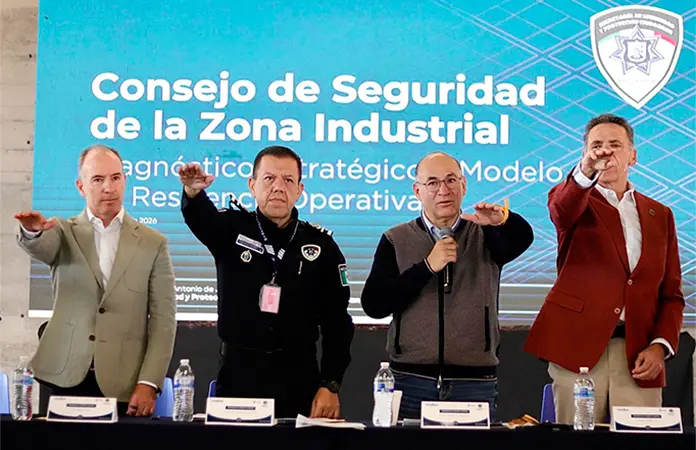 E. Galindo consolida alianza de seguridad con la Zona Industrial