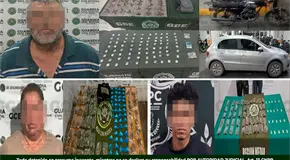 Incautan cientos de drogas a presuntos "narcos"