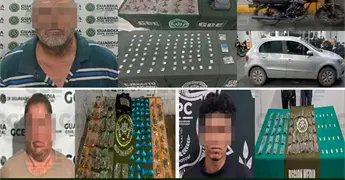Incautan cientos de drogas a presuntos "narcos"