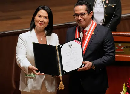 Keiko Fujimori visita palacio de gobierno tras ganar presidencia Keiko Fujimori visita palacio de gobierno tras ganar presidencia
