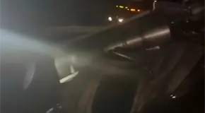 Muere conductor de tr&aacute;iler en volcadura sobre la 57