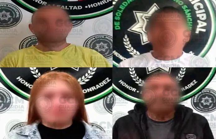 Por golpear a sus familiares son apresados