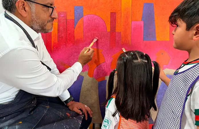 "Colores y texturas", actividad infantil