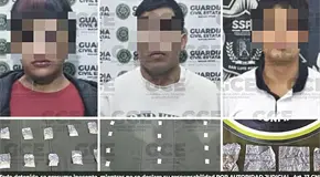 Capturan a tres supuestos vendedores de droga