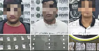 Capturan a tres supuestos vendedores de droga