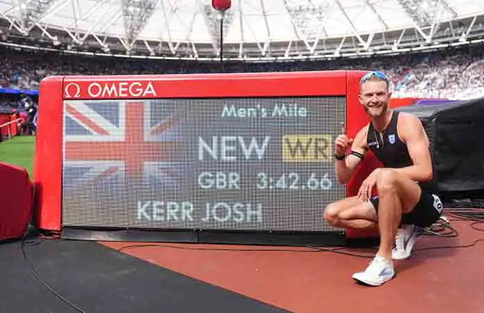 Josh Kerr bate marca mundial de la milla