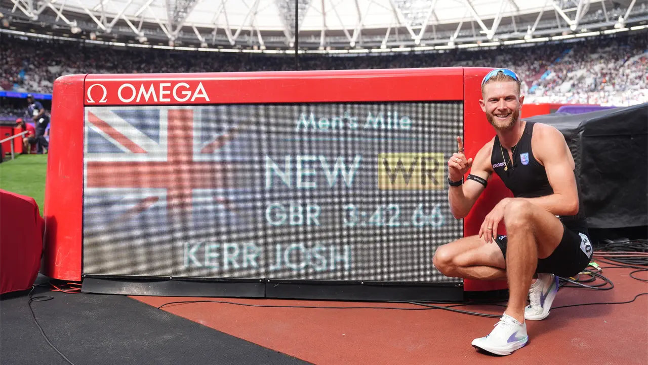 Josh Kerr rompe récord de la milla en Londres con 3:42.66