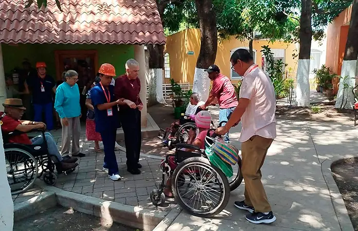 Realizan simulacro de incendio en la Casa Paraíso