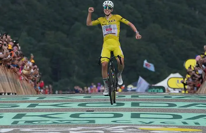 Tadej Pogacar se lleva la 14ta. etapa del Tour