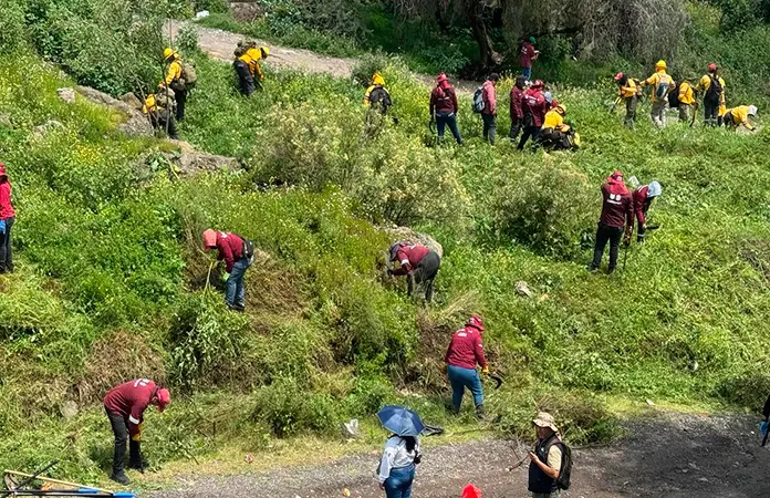 Buscan a desaparecidos en sierra de Guadalupe