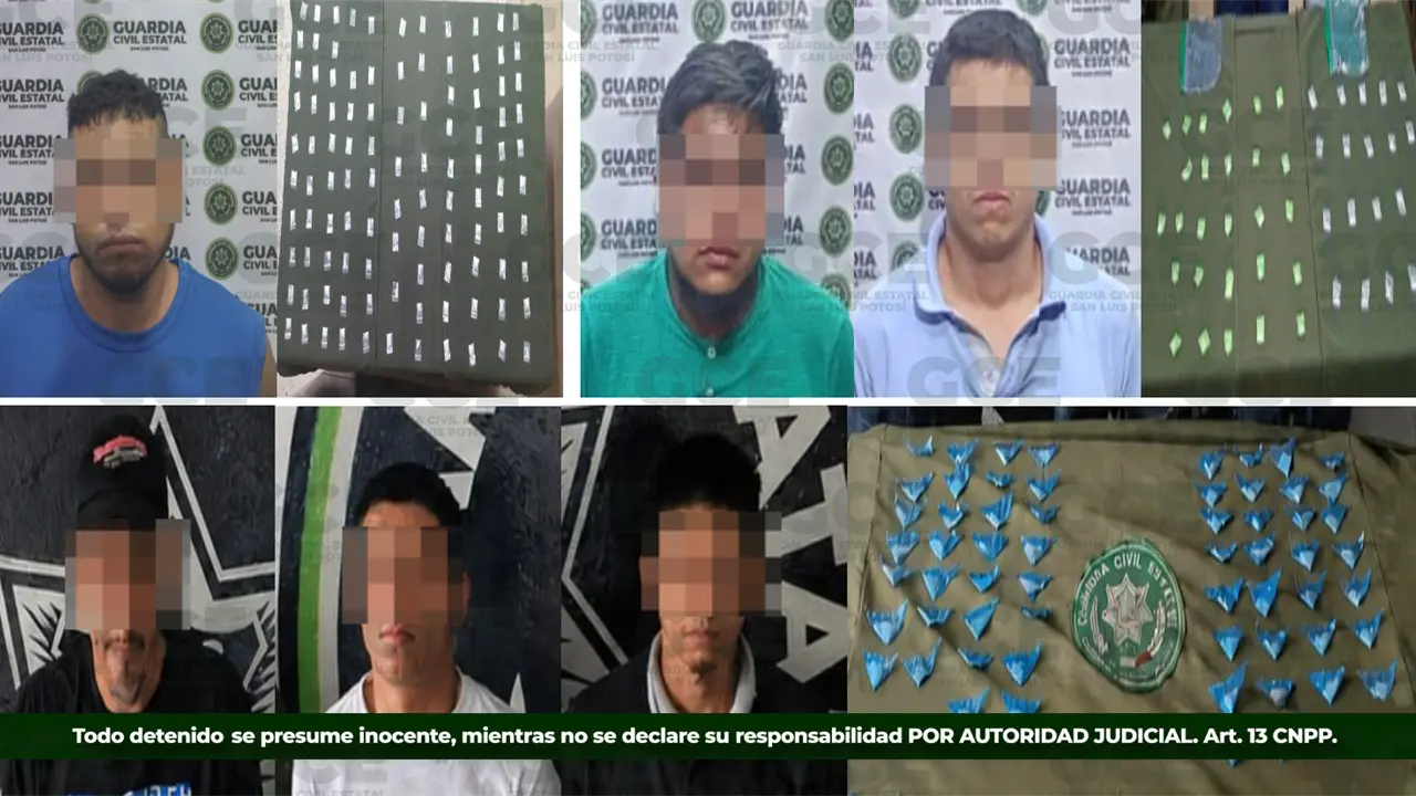 Detienen a seis presuntos distribuidores de droga en tres municipios