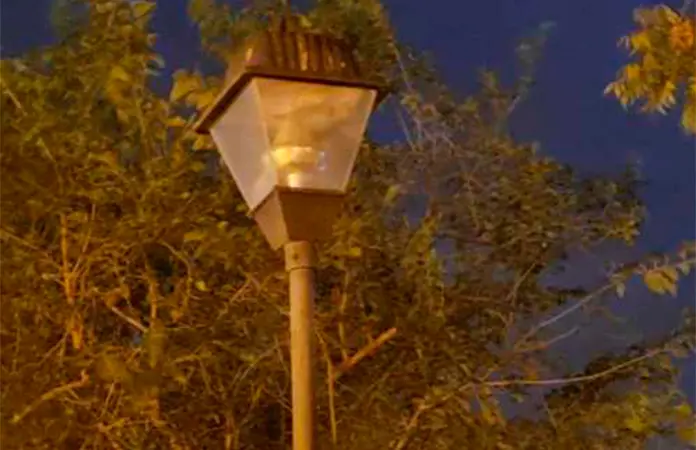El parque Guerrero, casi en penumbras