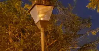 El parque Guerrero, casi en penumbras