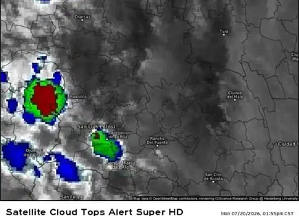 Entérate | Alertan por granizo y bajadas de agua esta tarde al sur de la capital Entérate | Alertan por granizo y bajadas de agua esta tarde al sur de la capital
