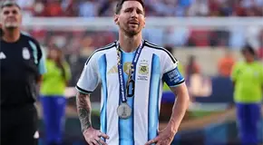 Messi llor&oacute; al recibir medalla de subcampe&oacute;n