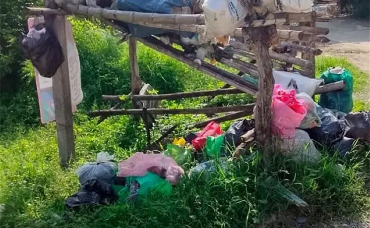 Abandonan zona tének y se convierte en basurero Abandonan zona tének y se convierte en basurero