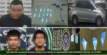 Detienen a tres presuntos narcomenudistas en SLP y Valles