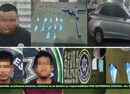 Detienen a tres presuntos narcomenudistas en SLP y Valles
